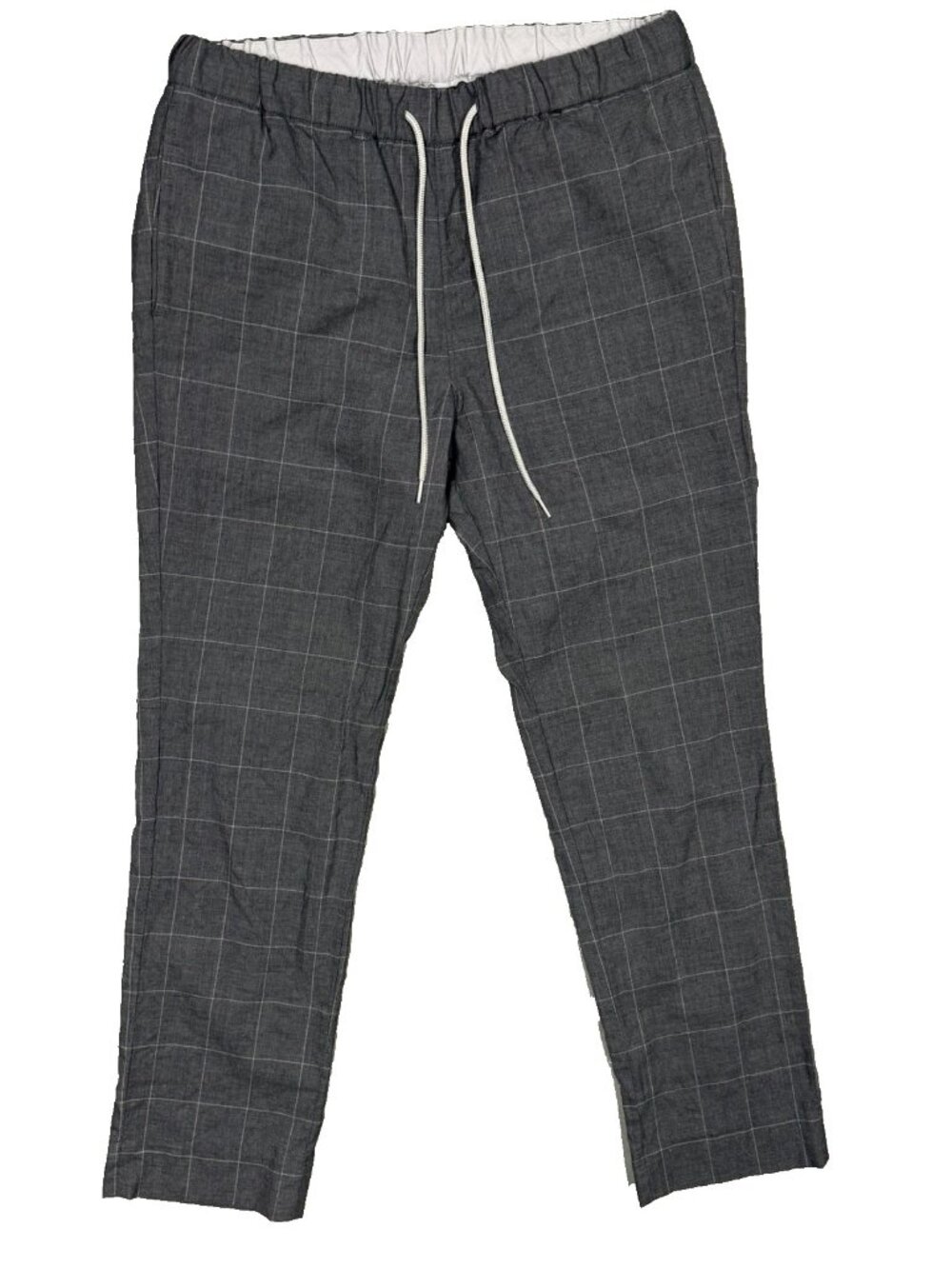 Beauty&Youth United Arrows 100% Wool Pants Windowpane Trousers Grey Medium